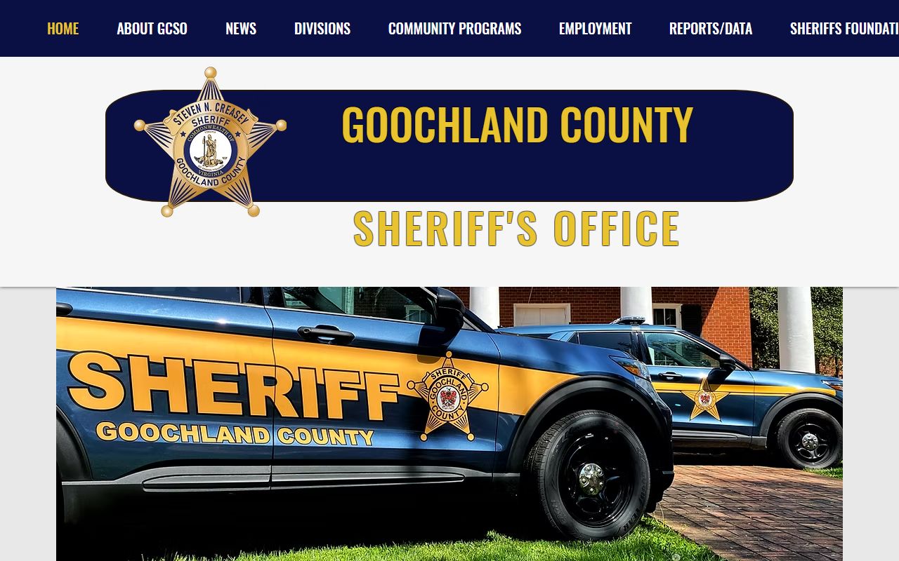 Goochland County Sheriff inmate population page